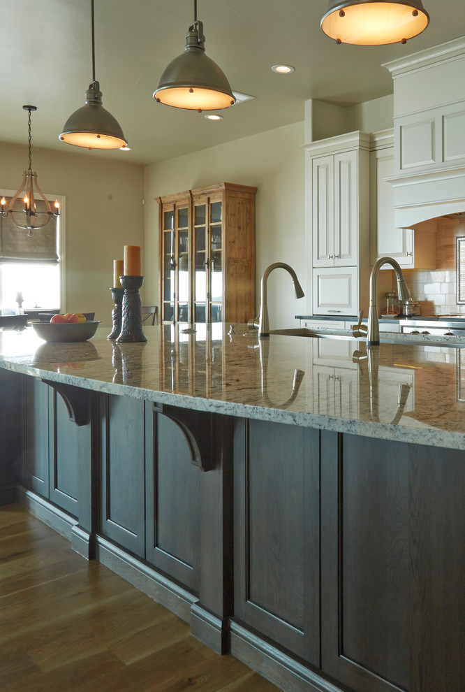 Kitchen - large transitional kitchen idea in Denver