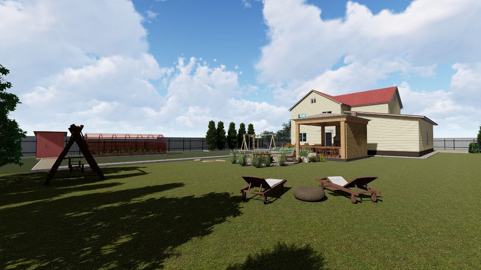 Ландшафтный дизайн-проект участка 15 соток