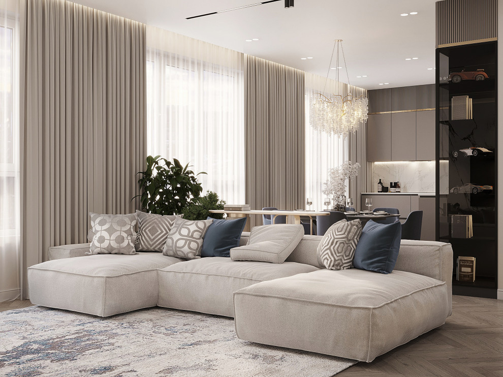 Дизайн-проект жилого дома в ЖК «Сердце Столицы» 80.3 кв.м