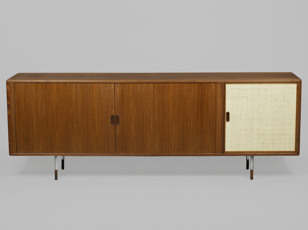 Arne Vodder Teak Sideboard with Tambour Doors