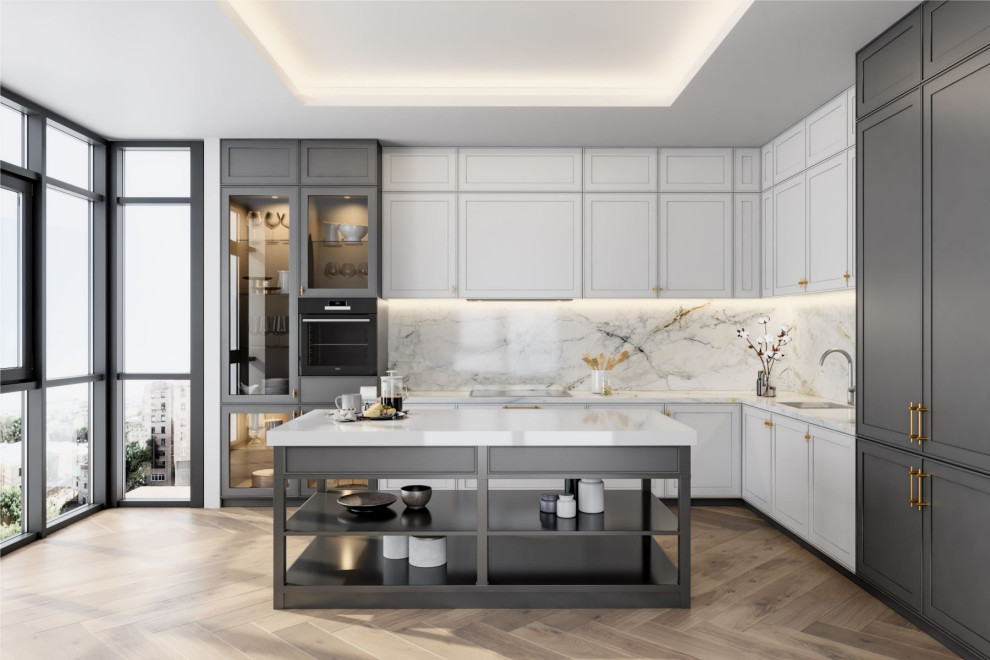 Кухня " НИКОЛЬ" - Неоклассический стиль