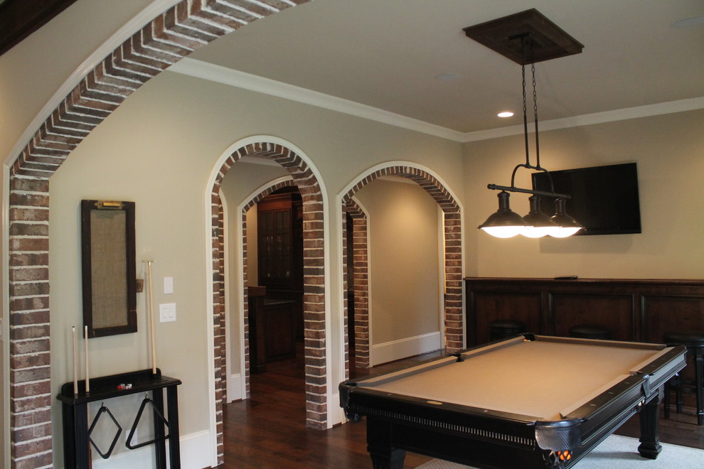 This is an example of a country basement in Atlanta.