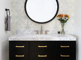 Transitional Powder Room by Hello Kitchen