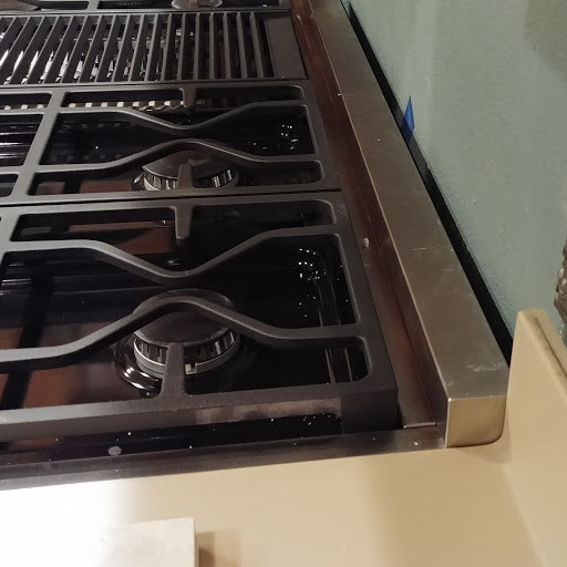 Gap between wall and rangetop