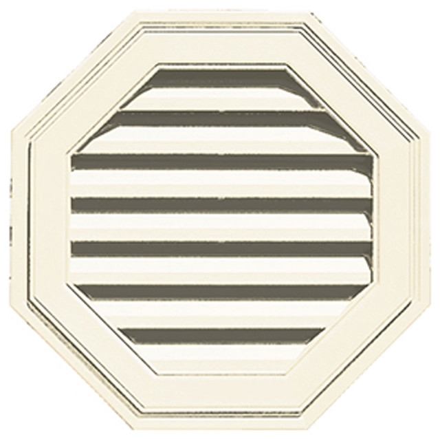 22"x22" Octagon Gable Vent Louver, 22"Wx2"Px22"H Traditional