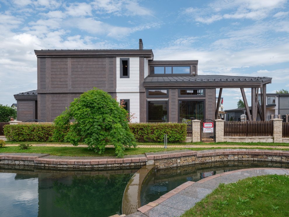 Трапецевидные окна, порталы и входные двери для современного дома