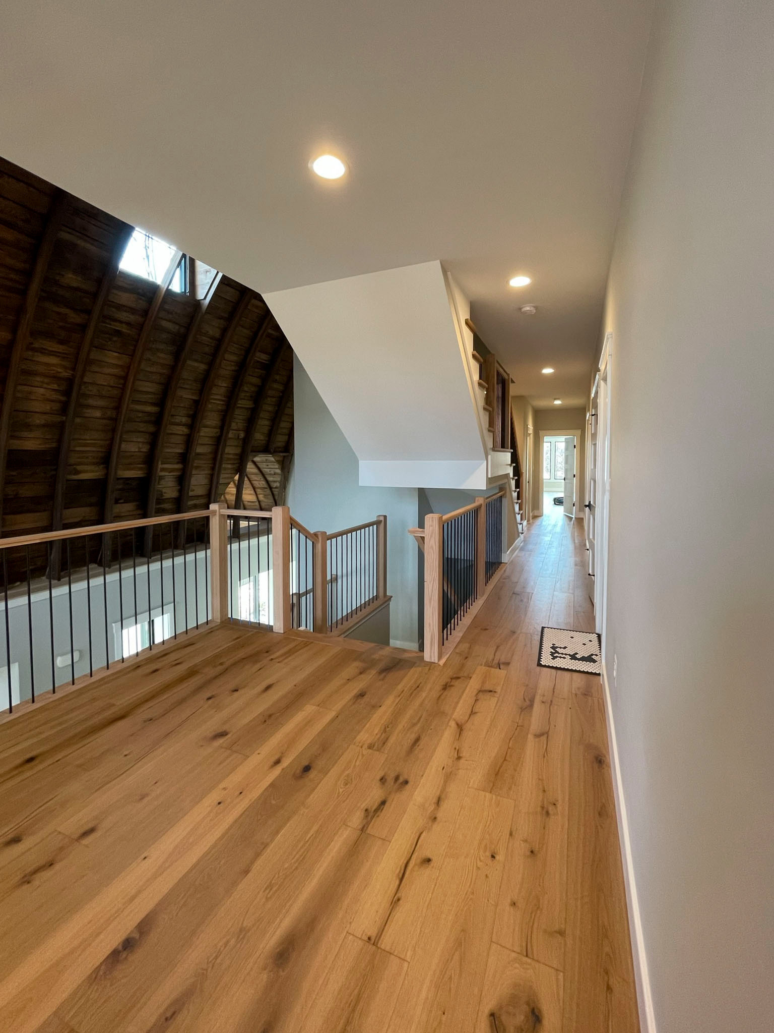 102_Straight-Freestanding Stairs/Landing in Barn Style Home, Leesburg VA 20175
