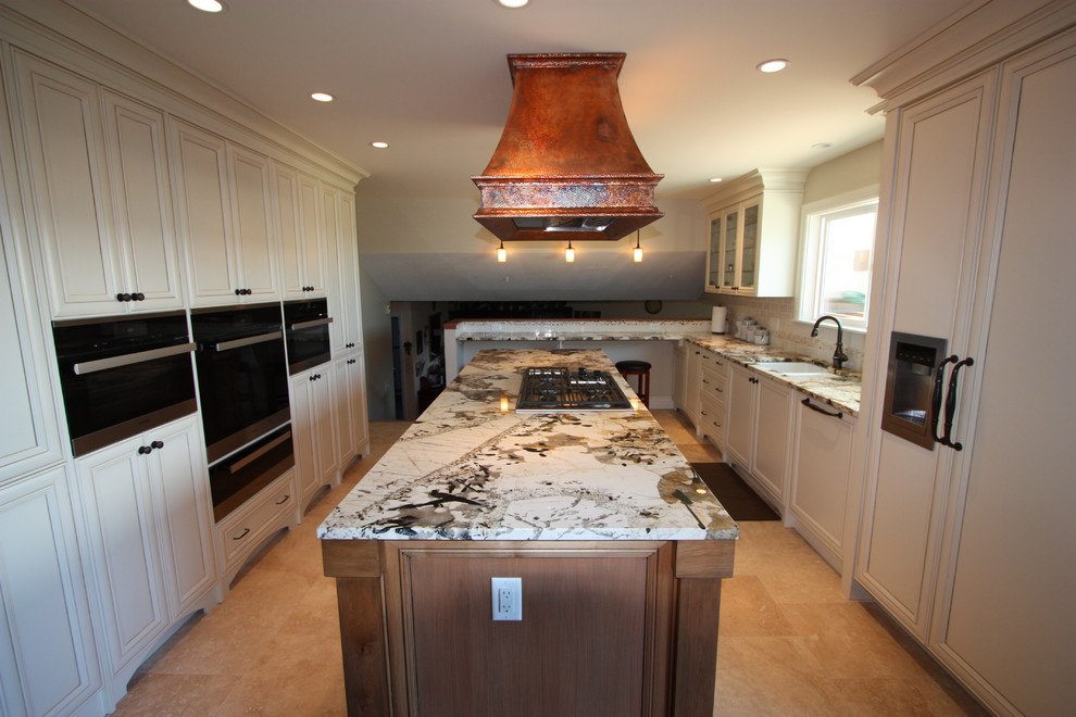 Example of a mountain style kitchen design in Vancouver