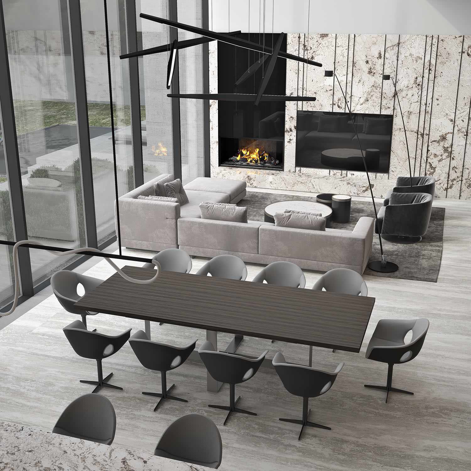 Модерн в 2 этажа