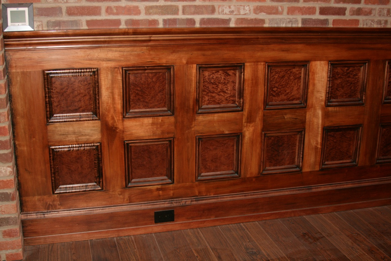 Wainscoting and Brick