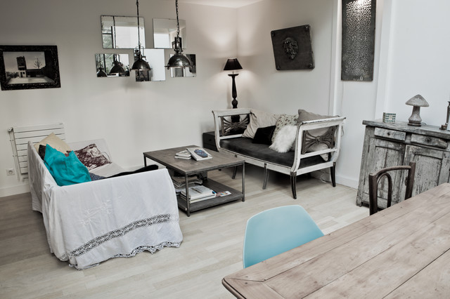 Atelier d'artiste revisit&eacute; nordico-sala-de-estar