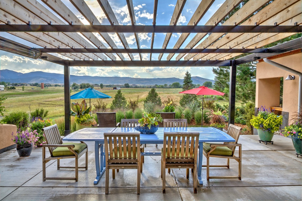 Example of a trendy home design design in Denver