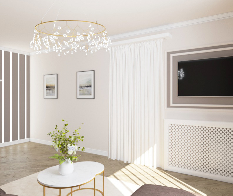 3-комнатная квартира " Шоколадное настроение"