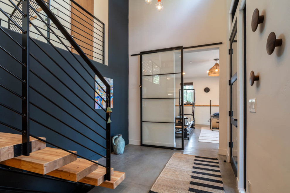 Inspiration for a rustic entryway remodel in Phoenix