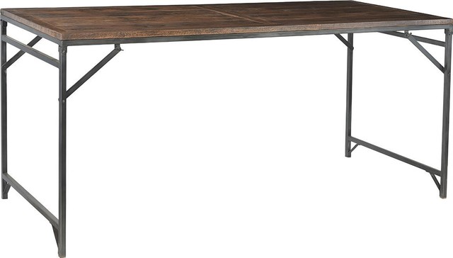 Folding Table Vintage Waxed Stained Wax Iron