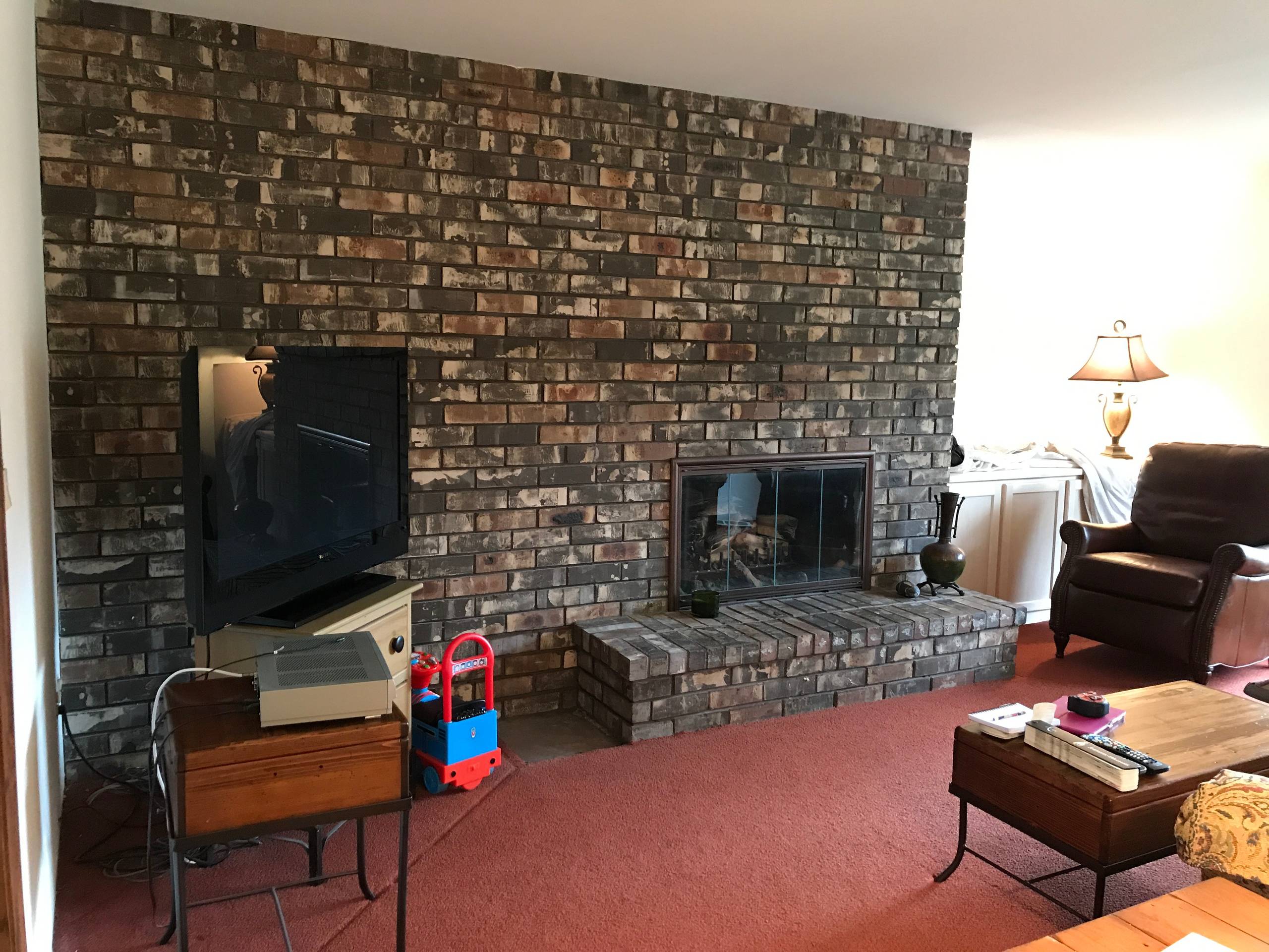 Family Room Makeover Before Photo