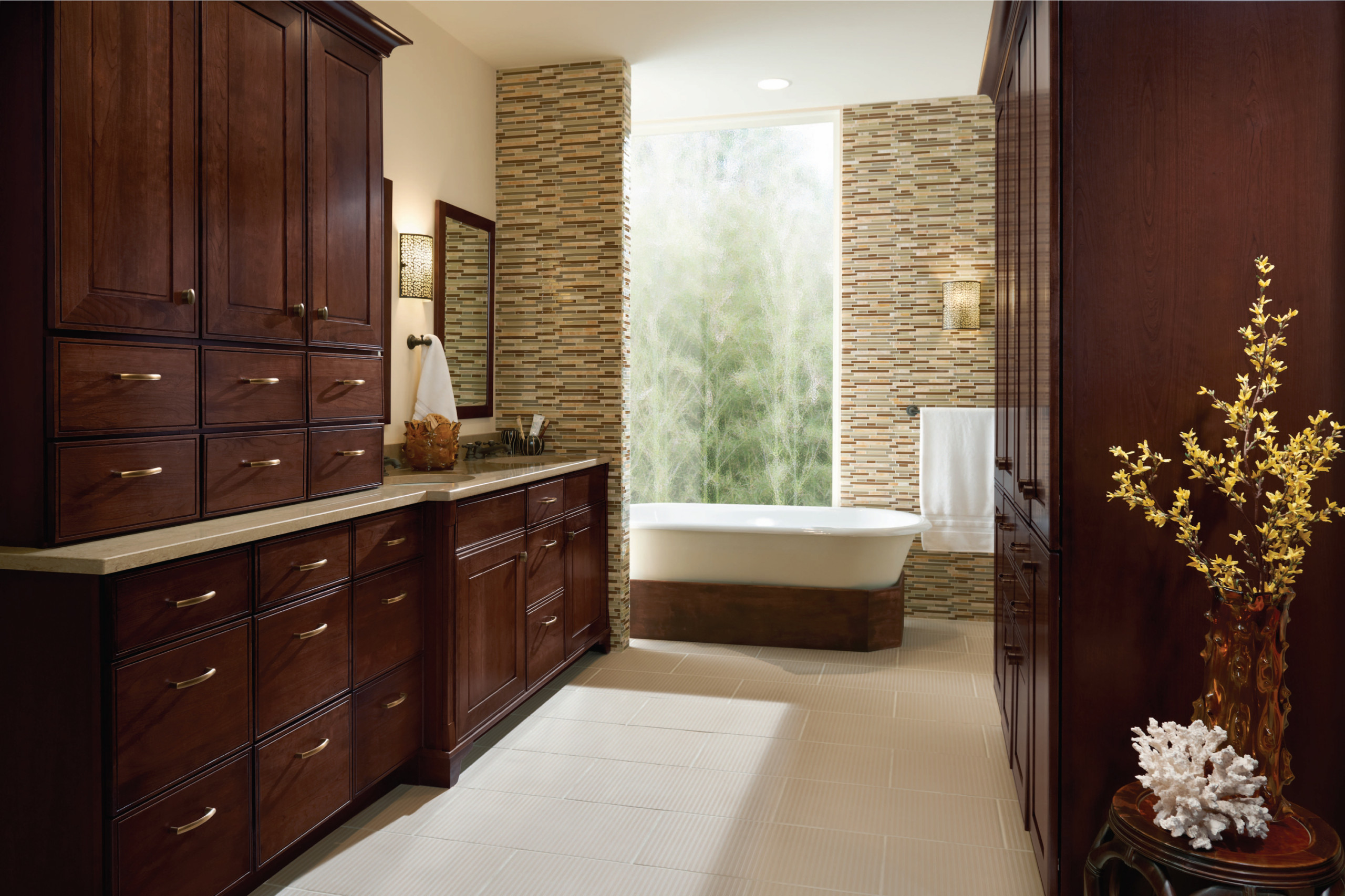 Kraftmaid Garrison Cherry Bath Cabinets Traditional Detroit By Kraftmaid Houzz