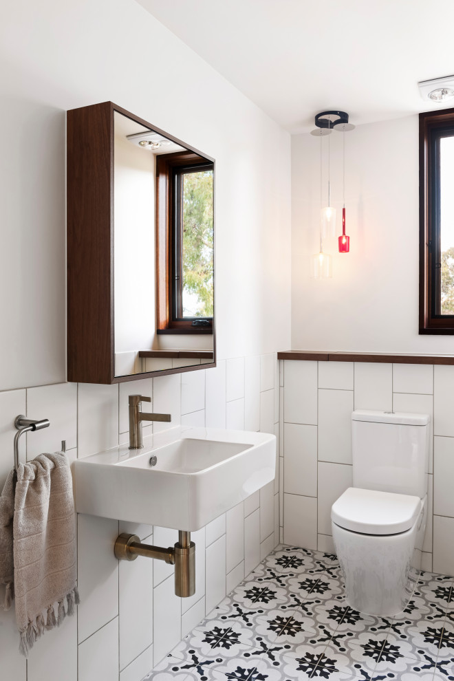 メルボルンにあるコンテンポラリースタイルのおしゃれなトイレ・洗面所の写真