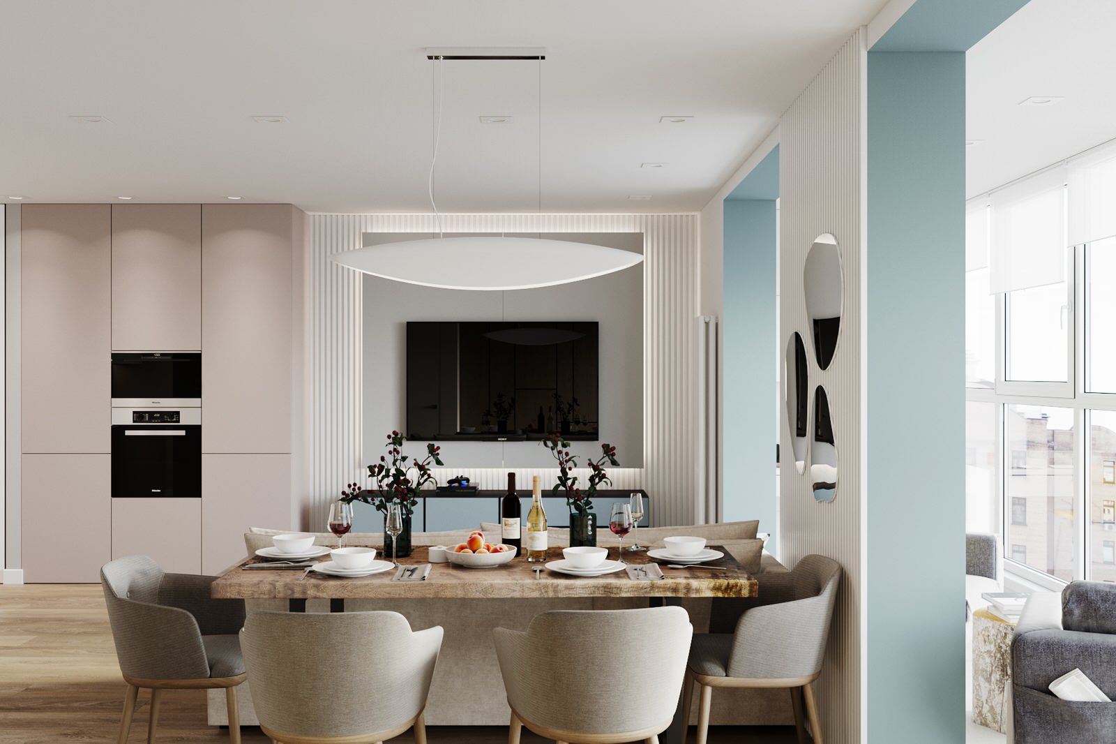 мияо - гостиные и кухни-гостиные