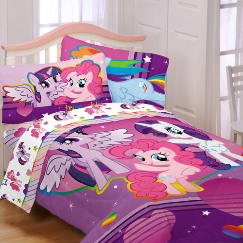My Little Pony 4-Piece Twin Comforter and Sheet Set