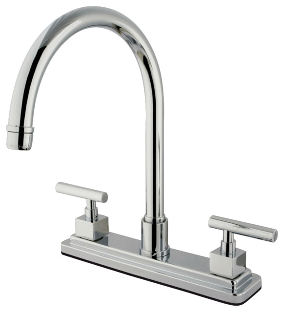 Kingston Brass Claremont Double Handle 8 Kitchen Faucet