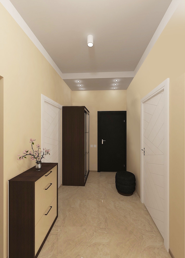 Квартира для семьи из 3-х человек концепция "Мятное печенье"