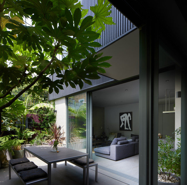 Rear and front extension, NW5 3DL contemporary-garden