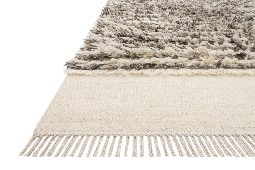 Ellen DeGeneres Crafted by Loloi Natural/Ash Abbot Rug, 5'0"x7'6"