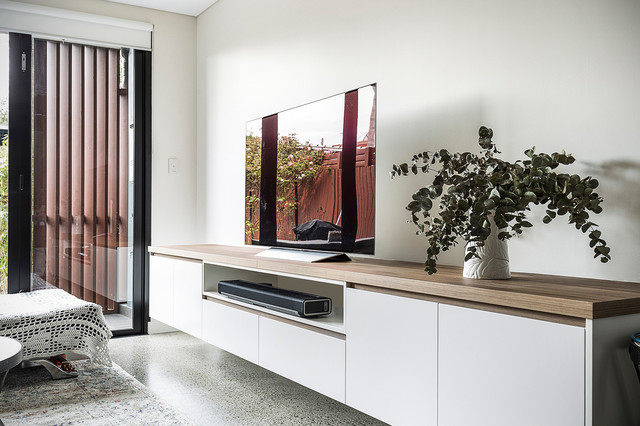 Modern Handless TV Unit modern-living-room