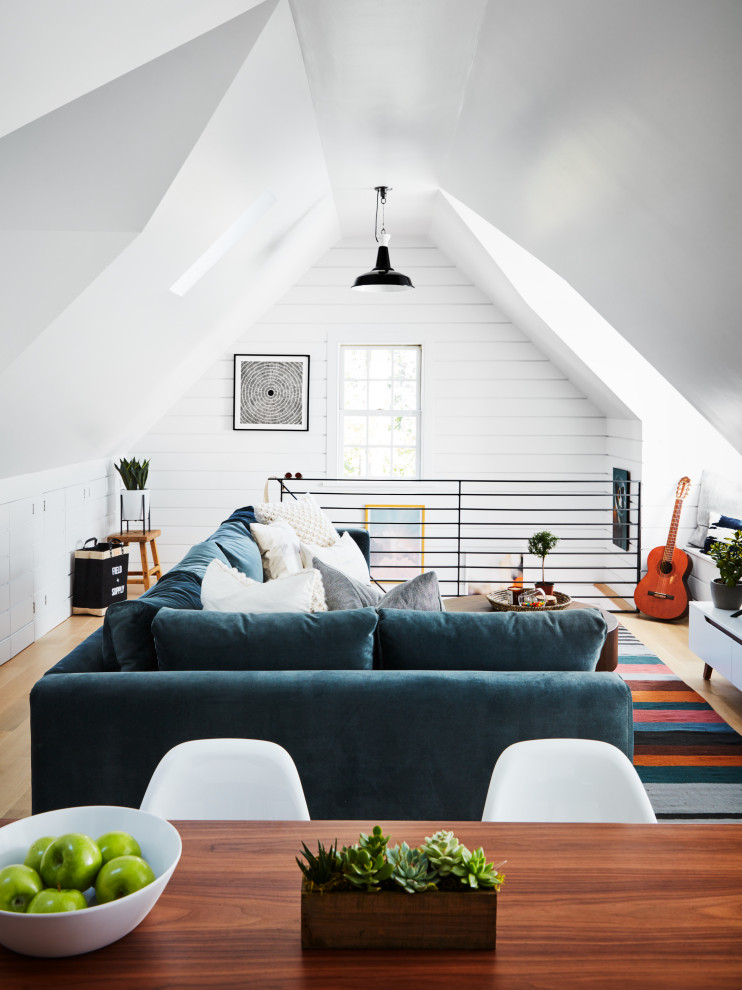 Inspiration for a cottage garage remodel in New York