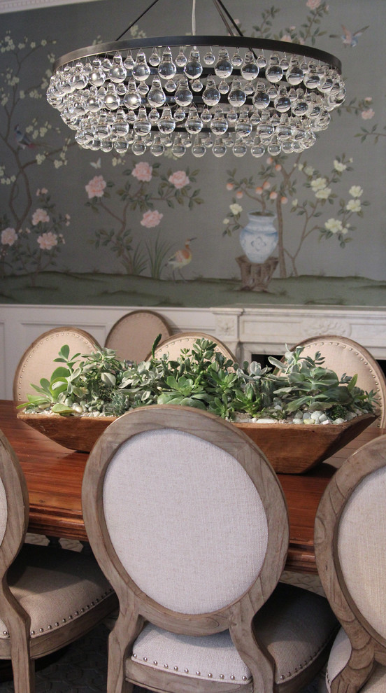 Inspiration for a transitional dining room remodel in DC Metro