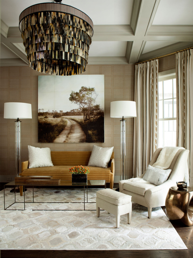 Design ideas for a transitional living room in Atlanta.