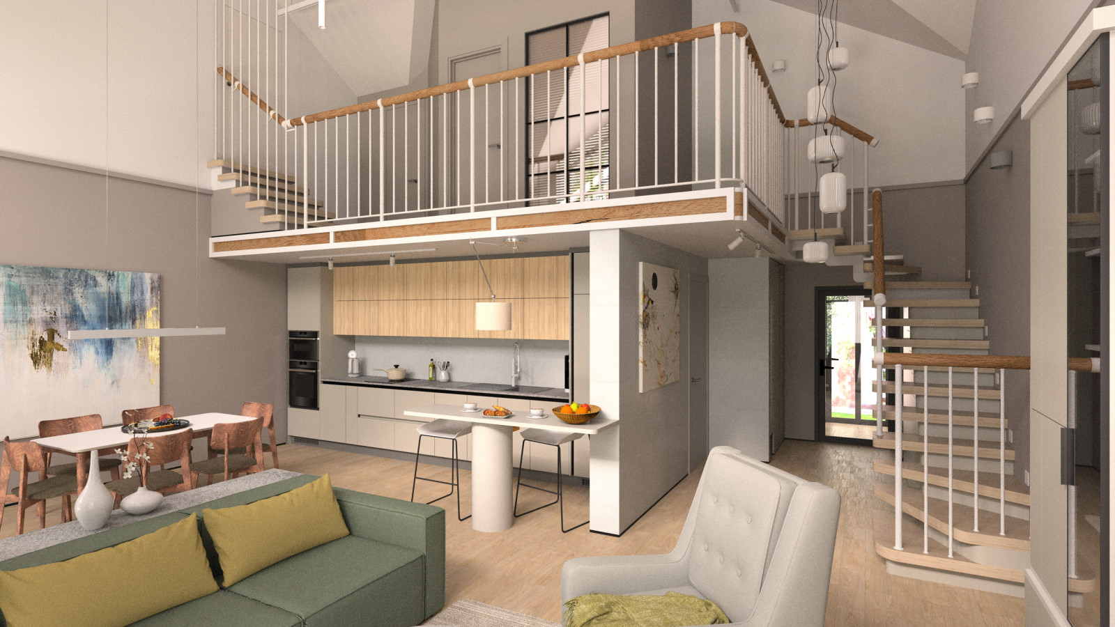 Дом с современным интерьером из недостроя