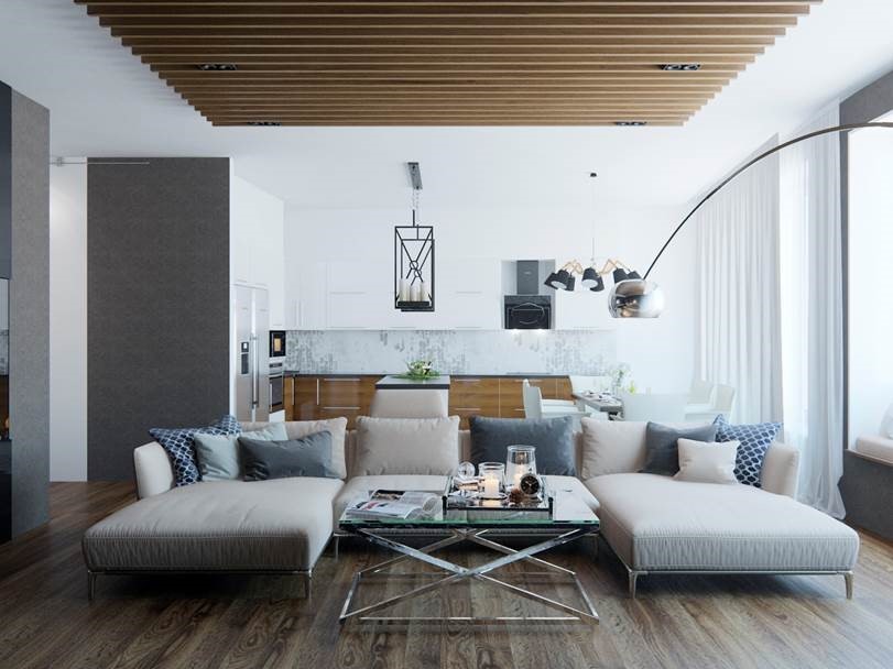 Квартира в индустриальном стиле, ЖК «Омега Хаус», 140 кв.м.