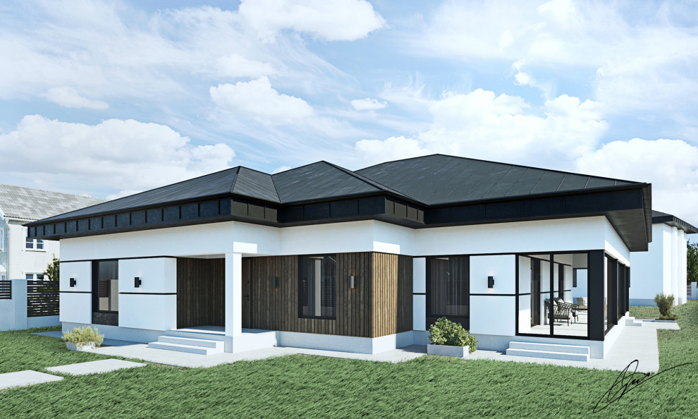 Экстерьер загородного дома в П. Долгопрудное