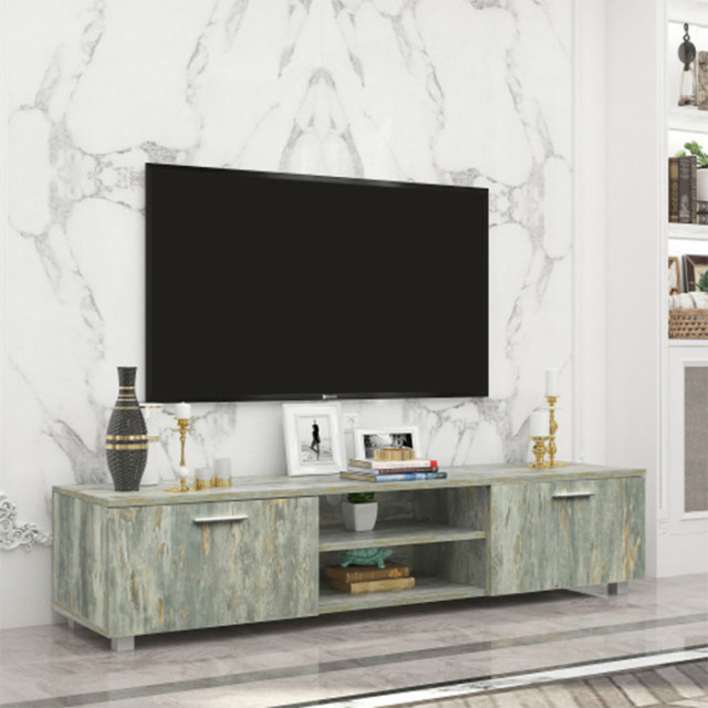 Living room TV benches grey modern tv stand Farmhouse Entertainment