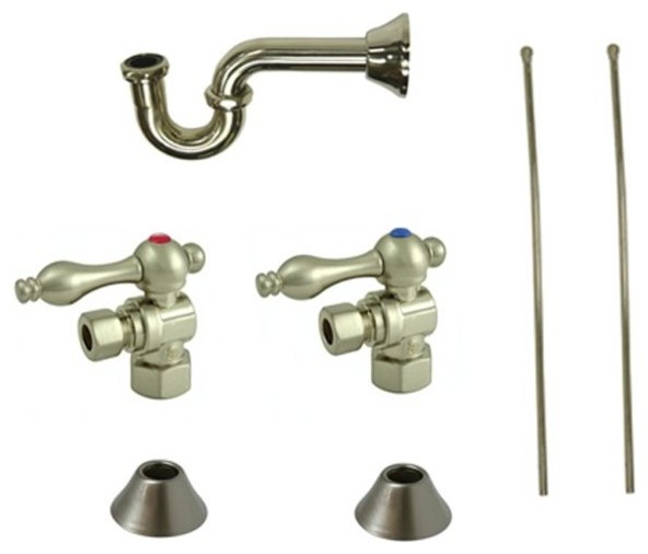 Traditional Plumbing Sink Trim Kit With P Trap For Lavatory And Traditional Plumbing Sink Trim Kit With P Trap For Lavatory And Kitchen Bathroom Faucet Parts By Kolibri Decor