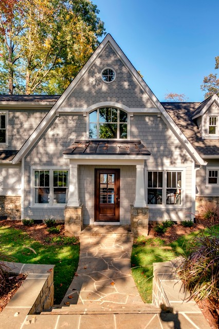 A Frame Renovation Traditional Exterior Charlotte By