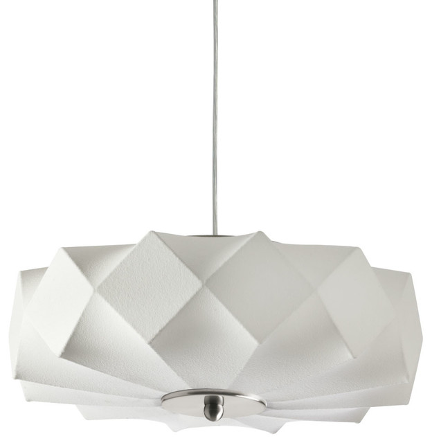 white geometric pendant light