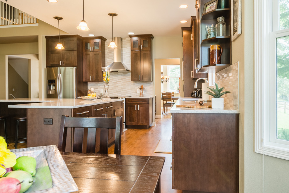 Inspiration for a transitional kitchen remodel in Denver