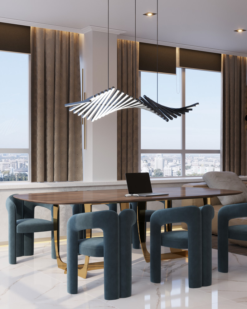 Визуализация Кухни-гостиной, дизайнер Константин Васильев