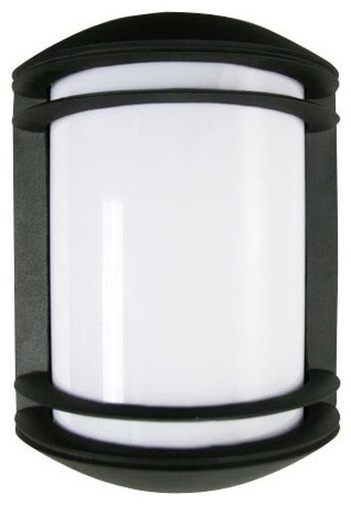 Powder Coated Black Energy Star Outdoor Wall Lantern with Photocell and Acrylic