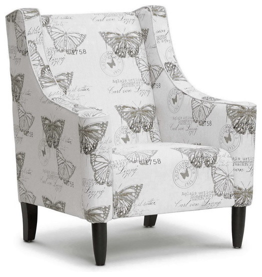 Baxton Studio Hammarby Beige Linen Accent Chair