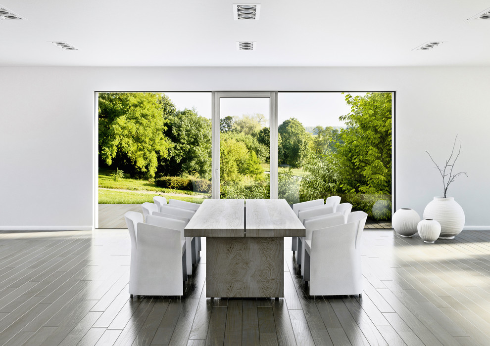 Inspiration for a contemporary dining room remodel in Stuttgart