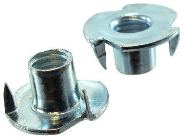 Pack of 12 1//4-20 Zinc Plated Tri-Groove Nuts