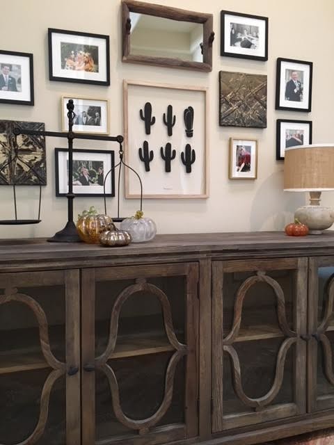 Dining room - rustic dining room idea in Phoenix