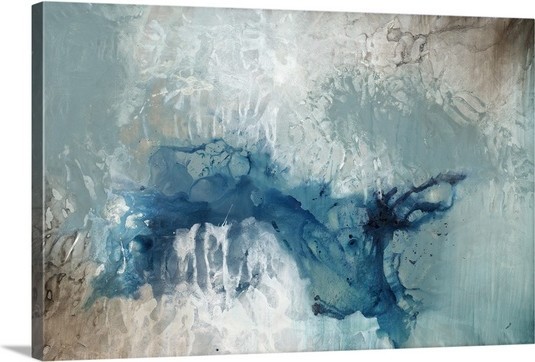 "Seafoam Rising" Canvas Art, 24"x16"x1.25"