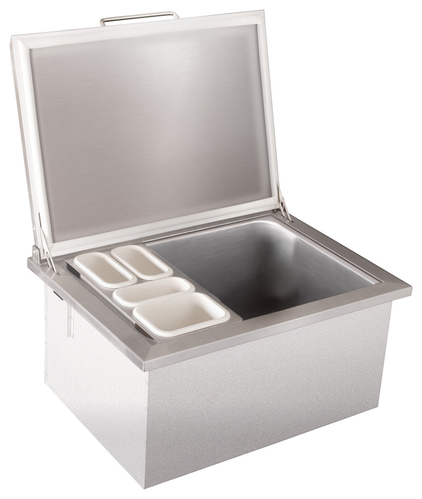 Ice Chest With Built, Tray Contemporary Coolers And Ice Chests by