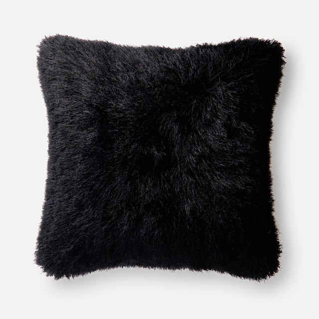Loloi Contemporary Polyester Accent Pillow Black 22 X22 Loloi Contemporary Polyester Accent Pillow Black 22 X22 Decorative Pillows By Gwg Outlet