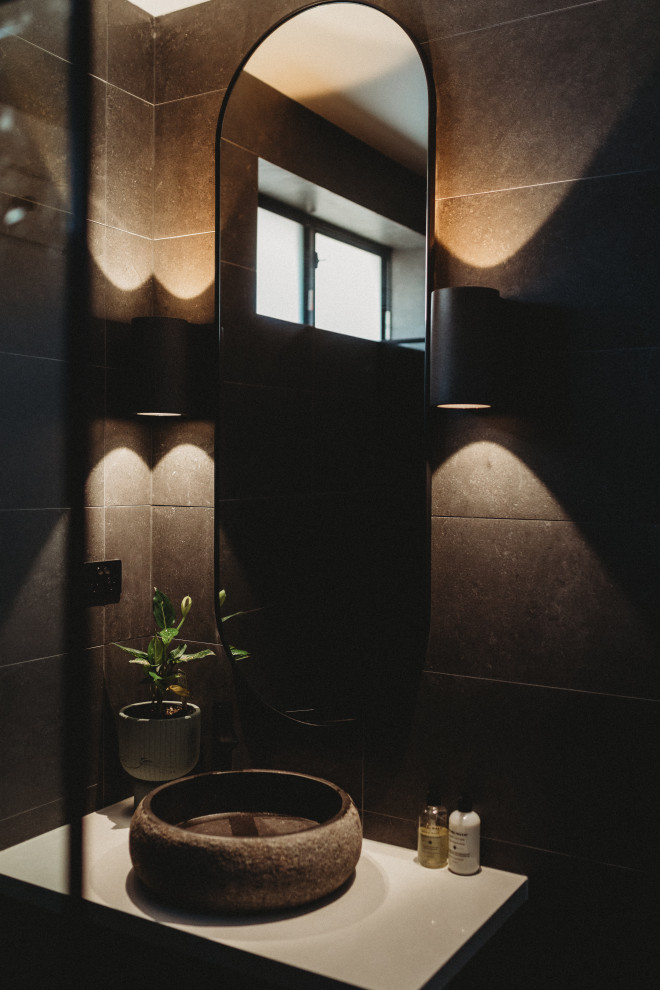 This is an example of a powder room in Sydney.